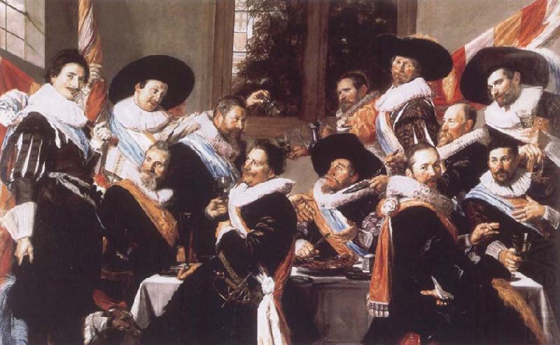 Banquet of the Officers of the Civic Guard of St Adrian, Frans Hals